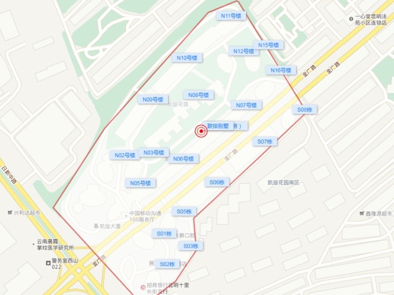 1室1廳1陽臺 凱旋花園小區(qū)平面圖