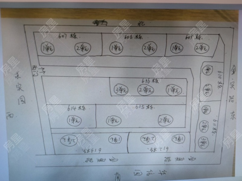 4室2廳1陽(yáng)臺(tái) 金實(shí)小區(qū)誠(chéng)實(shí)園小區(qū)平面圖