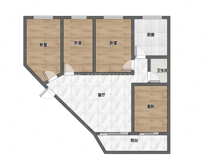 西山区农村信用社福海分社宿舍（平桥村）户型图
