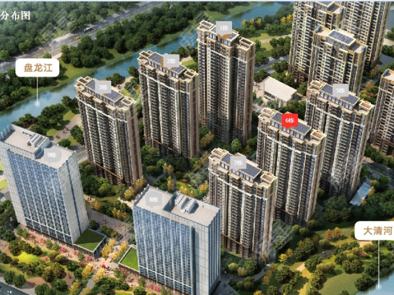 3室2廳2陽臺 萬科翡翠濱江三期小區(qū)平面圖