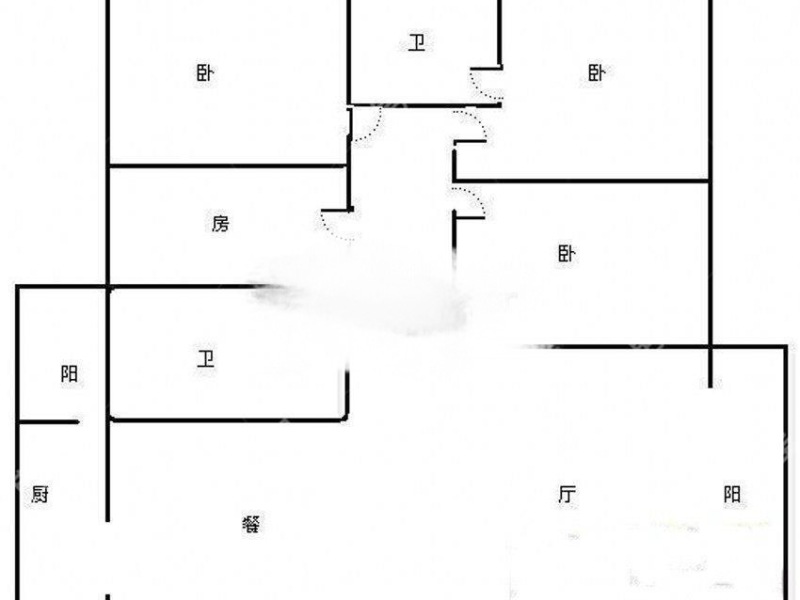 4室2廳2陽臺 愛地花園戶型圖