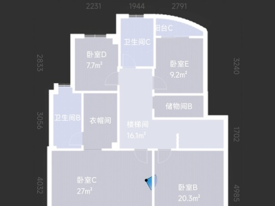5室2廳2陽臺 良晨水逸二期