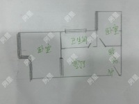 2室1廳1陽臺(tái) 候谷花園戶型圖