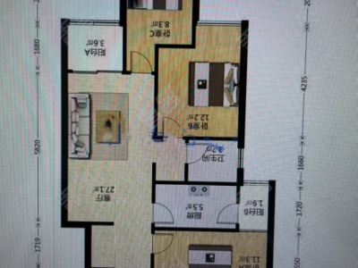 3室2廳1陽臺 華潤中央公園