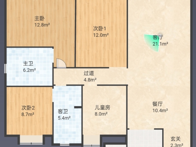 4室2廳2陽臺(tái) 融創(chuàng)春風(fēng)十里A8&amp;A13地塊戶型圖