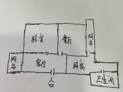 2室1廳1陽(yáng)臺(tái) 棕樹營(yíng)小區(qū)
