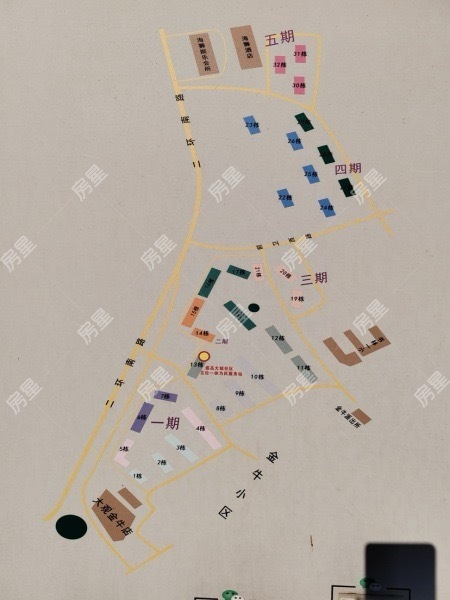 3室2廳1陽(yáng)臺(tái) 盛高大城一期小區(qū)平面圖