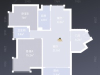 2室2廳1陽(yáng)臺(tái) 廣?？粜蛨D