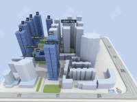 4室2廳2陽臺 同德昆明廣場B區(qū)小區(qū)平面圖