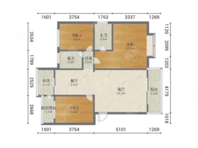 3室2廳2陽臺 怡芳苑
