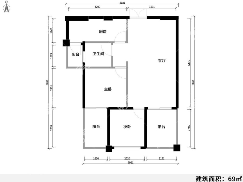 城市理想一期户型图