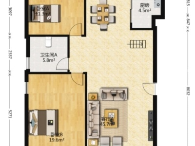 6室3廳4陽臺 印象首日封北區(qū)