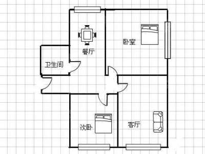 2室2廳1陽(yáng)臺(tái) 董家灣155號(hào)大院