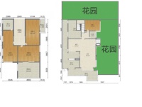4室3廳2陽臺 陽光高爾夫別墅別墅戶型圖
