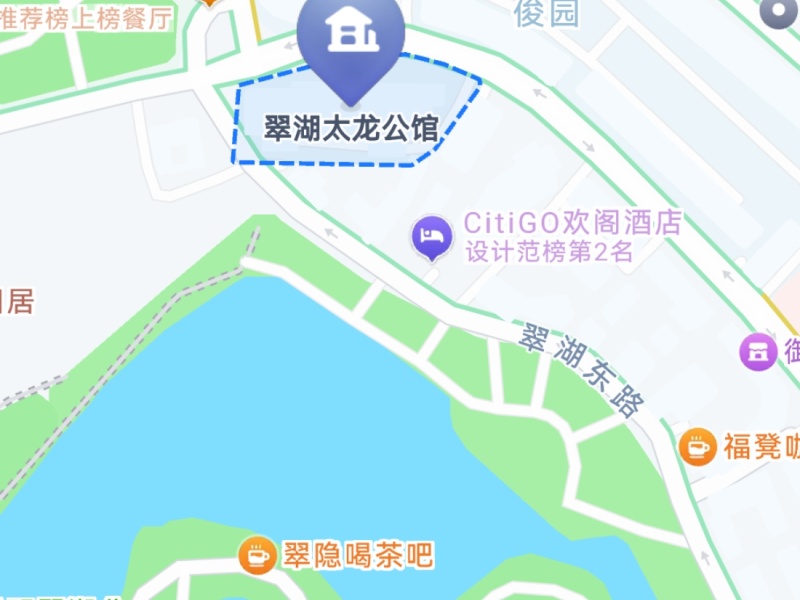 翠湖太龙公馆小区平面图