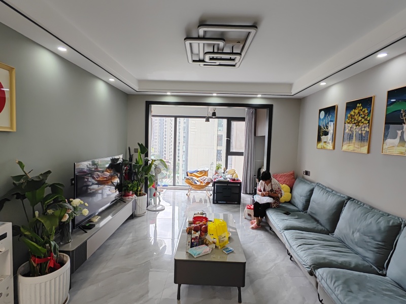 3室2廳1陽臺(tái) 招商雍和府一期客廳