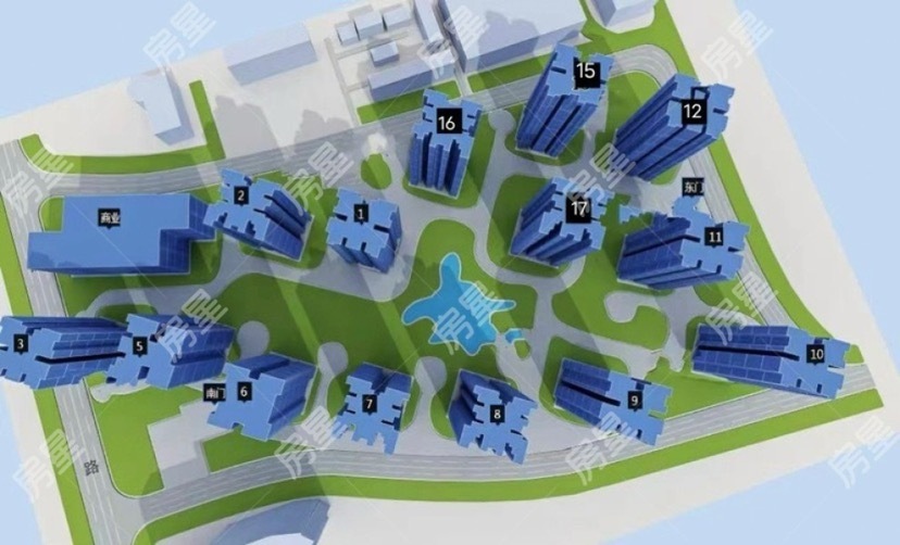 3室1廳1陽臺 南亞未來城小區(qū)平面圖