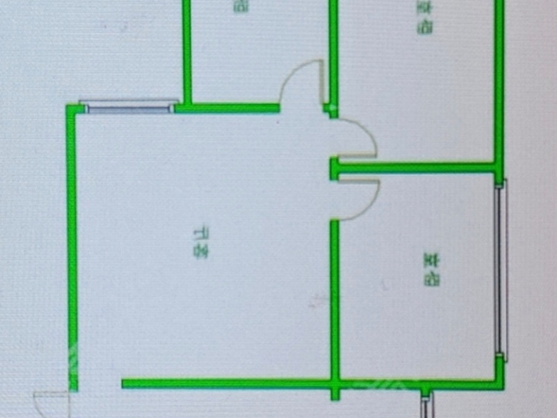 3室2廳1陽臺 南疆花園戶型圖