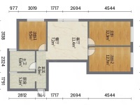 3室1廳1陽臺 南亞未來城戶型圖