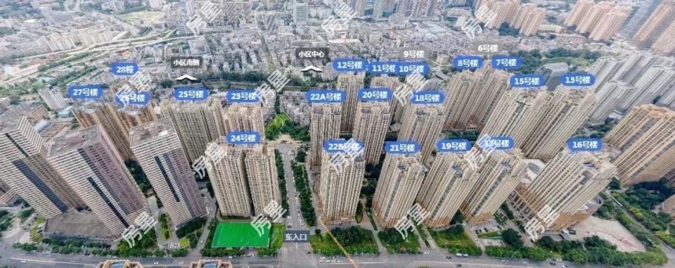 3室2廳2陽臺 濱江俊園后灣組團(tuán)小區(qū)平面圖