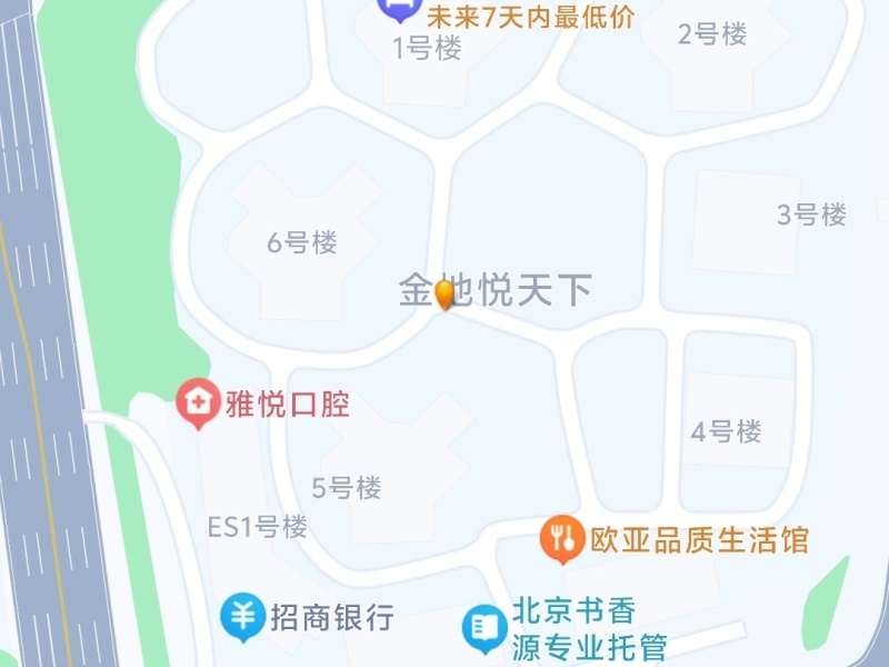 4室2廳1陽臺 金地悅天下一期小區(qū)平面圖