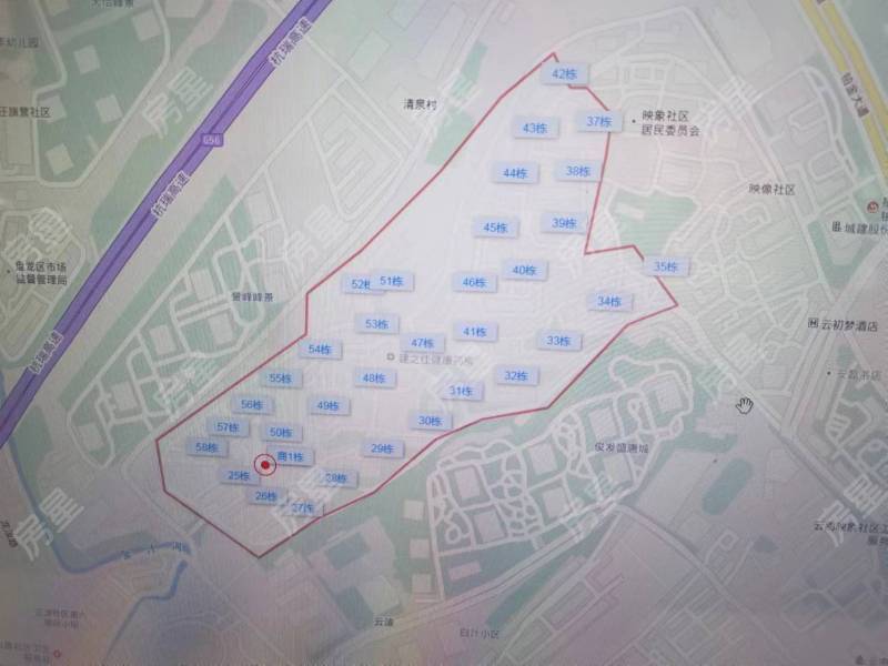 4室2廳1陽臺(tái) 云南映象C區(qū)小區(qū)平面圖