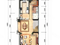 4室2廳3陽臺 昆明恒大云璽別墅戶型圖