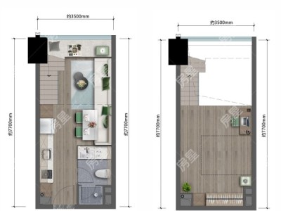 1室1廳1陽臺(tái) 萬科翡翠二期