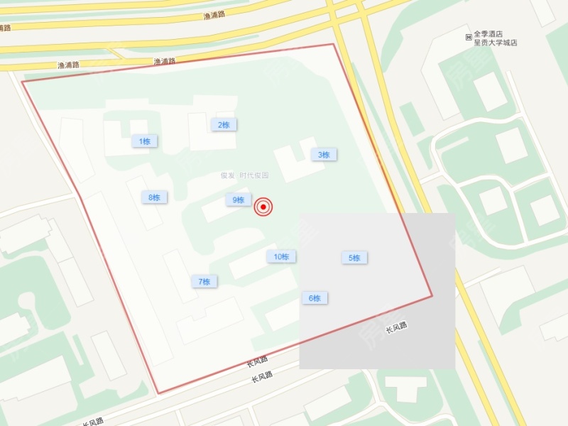 时代俊园A1-2地块青云宁苑小区平面图