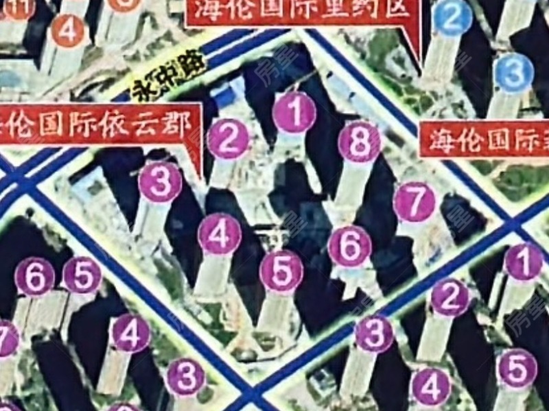 海伦国际依云郡小区平面图