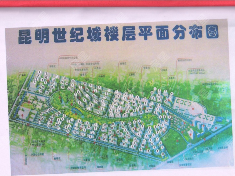 世纪城岚春苑小区平面图