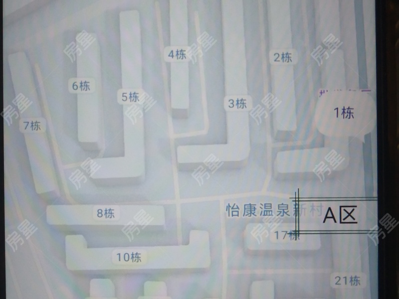 2室2廳1陽臺 怡康溫泉新村A區(qū)小區(qū)平面圖