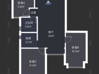 3室2廳1陽臺 候谷花園戶型圖