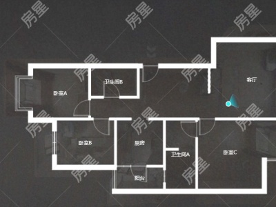 3室2廳1陽臺 云南映象故鄉(xiāng)的云