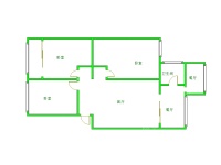 3室2廳2陽臺 紅塔花園戶型圖