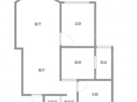 2室2廳1陽(yáng)臺(tái) 云嶺天驕戶型圖