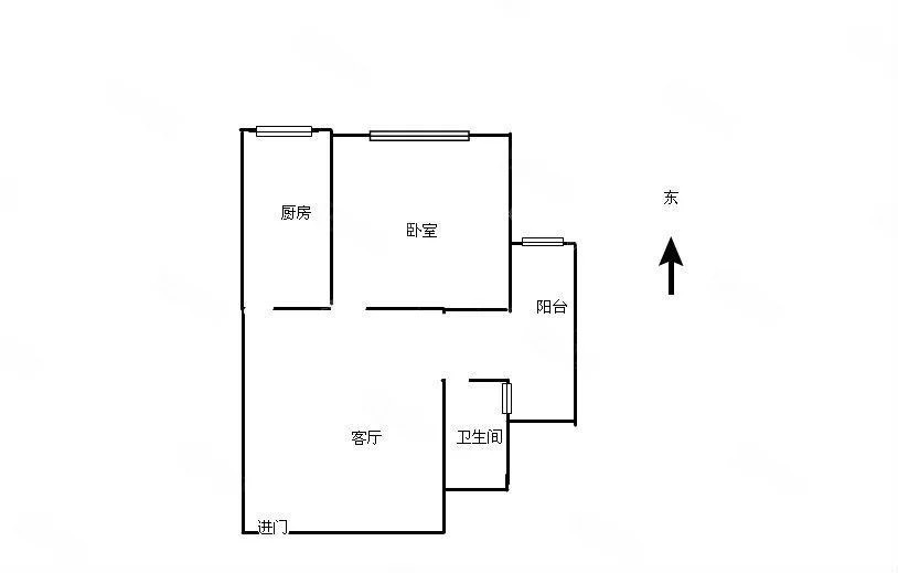 1室1廳 蓮景苑戶型圖