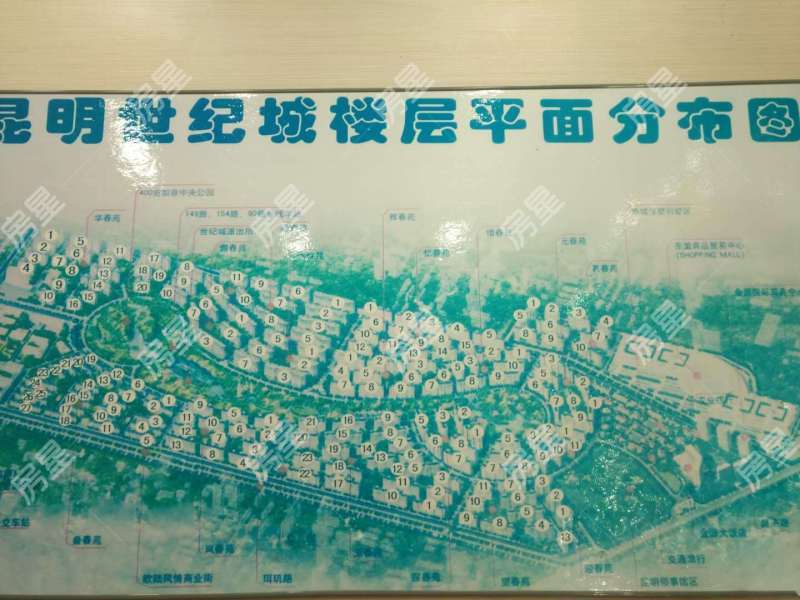 世纪城惜春苑小区平面图