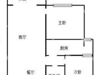 2室2廳1陽(yáng)臺(tái) 融城優(yōu)郡戶型圖