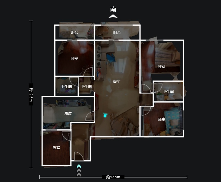 4室2廳2陽臺 融城優(yōu)郡戶型圖