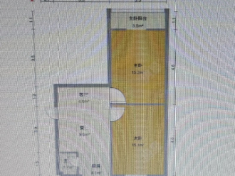 2室1廳1陽臺 永昌小區(qū)永和里戶型圖