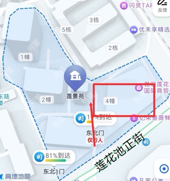 1室1廳 蓮景苑小區(qū)平面圖