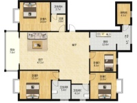 5室2廳2陽臺 翡翠灣戶型圖