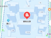 1室1廳1陽(yáng)臺(tái) 龍湖錦粼天序公寓小區(qū)平面圖