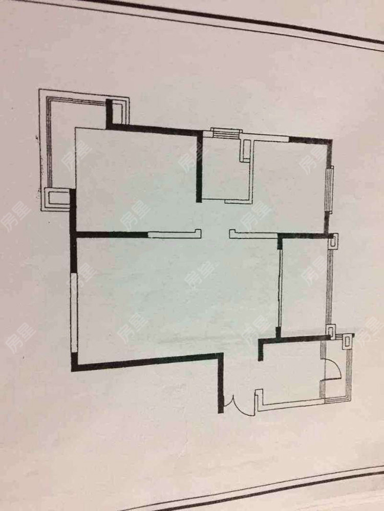 2室2廳2陽臺(tái) 同德錦江嘉園戶型圖