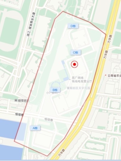 3室2廳1陽臺(tái) 葡萄街區(qū)天宇花園小區(qū)平面圖