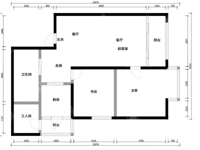 3室2廳1陽(yáng)臺(tái) 圣世一品