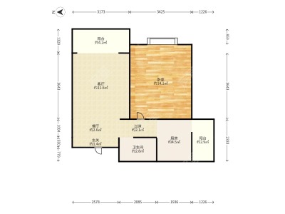 1室1廳 江東鉑悅灣