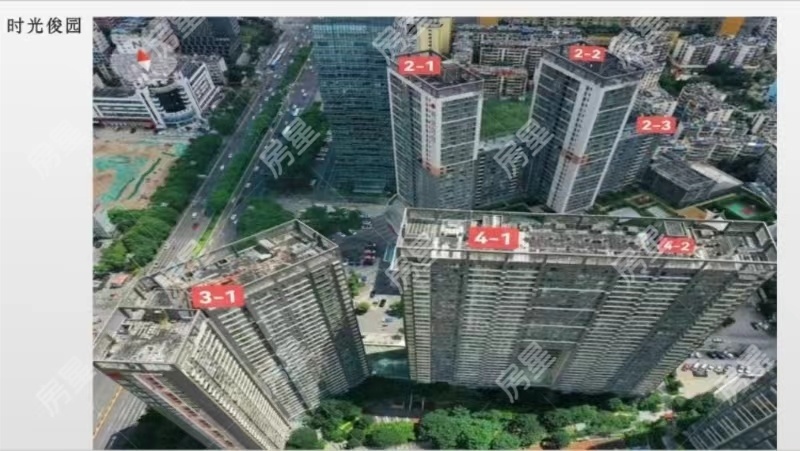 2室2廳1陽臺 時光俊園小區(qū)平面圖