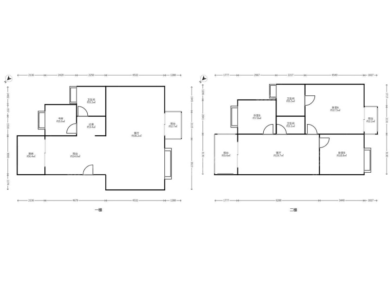 4室2廳2陽(yáng)臺(tái) 江東花城戶型圖